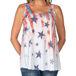 Load image into Gallery viewer, Women&#39;s Made in USA Stars and Stripes Flare Tank
