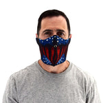 Load image into Gallery viewer, usa reversible half face mask - the flag shirt

