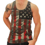 Load image into Gallery viewer, American Flag Camo Mens Tank Top - theflagshirt
