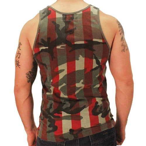 American Flag Camo Mens Tank Top - theflagshirt