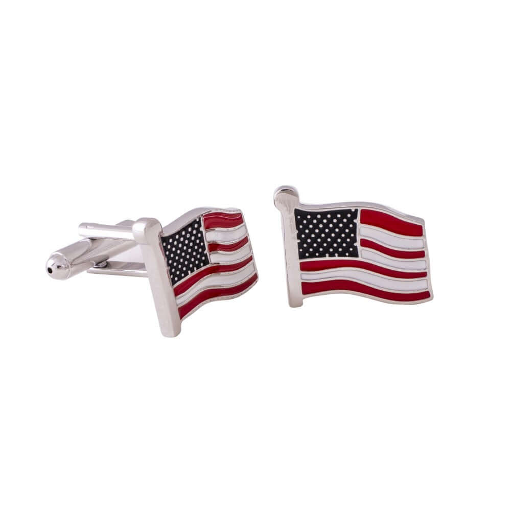 American Flying Flag Cufflinks