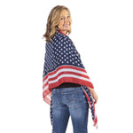 Load image into Gallery viewer, Viscose American Flag Sequin Scarf
