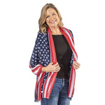 Load image into Gallery viewer, Viscose American Flag Sequin Scarf
