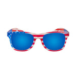 Load image into Gallery viewer, Patriotic Wayfarer Sunglasses with Blue Mirrored Lenses

