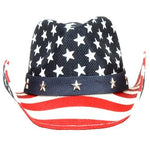 Load image into Gallery viewer, Western American Flag Cowboy Hat - The Flag Shirt
