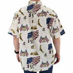 Load image into Gallery viewer, USA Rushmore Woven 100% Cotton Patriotic Polo Shirt - the flag shirt
