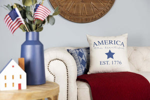 America the Beautiful Pillow Cover