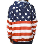 Load image into Gallery viewer, Unisex Patriotic Full Zip Windbreaker Jacket
