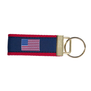 American Flag Key Ring Made in USA