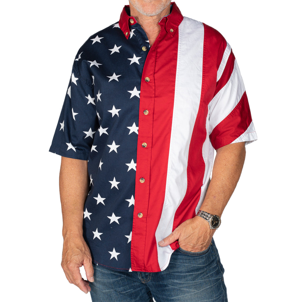 Men's Fanatics Branded Navy Houston Texans Big & Tall 4th of July Banner Wave T-Shirt