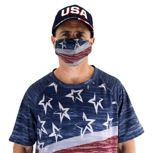 patriotic face covering made in the usa - the flag shirt